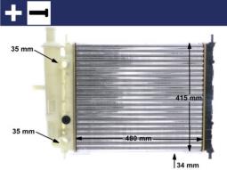 Radiator, engine cooling MAHLE CR599000S