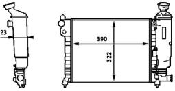 Radiator, engine cooling MAHLE CR613000S