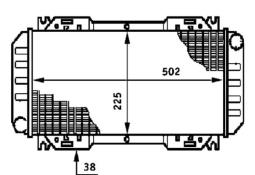 Radiator, engine cooling MAHLE CR619000S