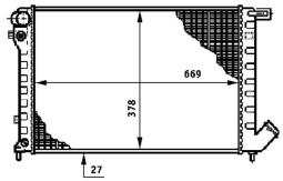 Radiator, engine cooling MAHLE CR624000S