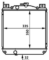 Radiator, engine cooling MAHLE CR655000S