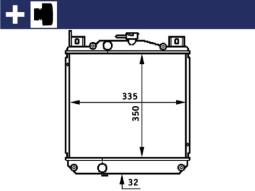 Radiator, engine cooling MAHLE CR655000S