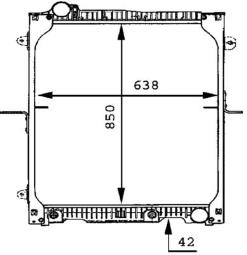 Radiator, engine cooling MAHLE CR665000P