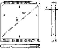 Radiator, engine cooling MAHLE CR669000P