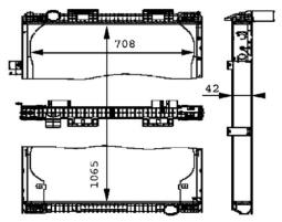 Radiator, engine cooling MAHLE CR684000P