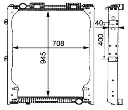 Radiator, engine cooling MAHLE CR685000P