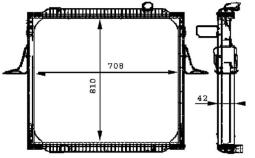 Radiator, engine cooling MAHLE CR699000P