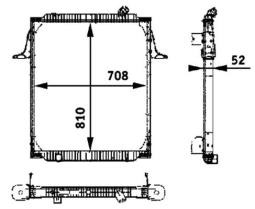 Radiator, engine cooling MAHLE CR709000P