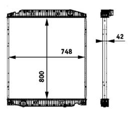 Radiator, engine cooling MAHLE CR719000P