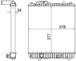 Radiator, engine cooling MAHLE CR735000S