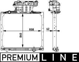 Radiator, engine cooling MAHLE CR770000P