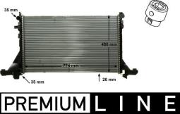 Radiator, engine cooling MAHLE CR866000P