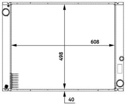 Radiator, engine cooling MAHLE CR777000P