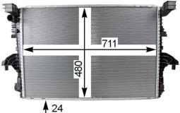 Radiator, engine cooling MAHLE CR805000P