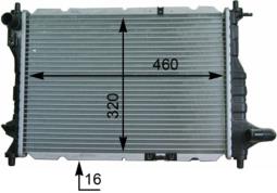 Radiator, engine cooling MAHLE CR944000S