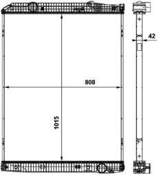 Radiator, engine cooling MAHLE CR862000P