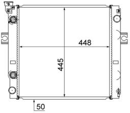 Radiator, engine cooling MAHLE CR869000S