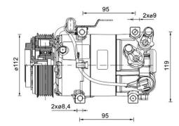 Compressor, air conditioning Mahle ACP1462000P