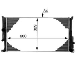 Radiator, engine cooling MAHLE CR1721000P