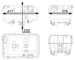 Expansion Tank, coolant MAHLE CRT237000P