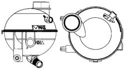 Expansion Tank, coolant Mahle CRT14000S