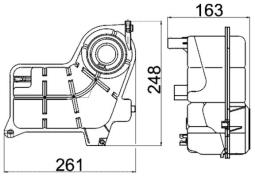 Expansion Tank, coolant Mahle CRT24000S
