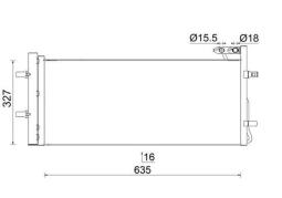 Condenser, air conditioning MAHLE AC42000S