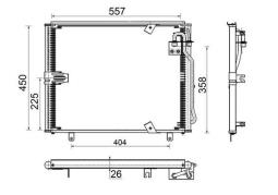 Condenser, air conditioning MAHLE AC148000S