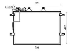 Condenser, air conditioning MAHLE AC318000S