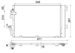 Condenser, air conditioning MAHLE AC377000P