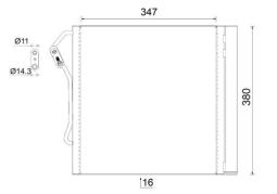 Condenser, air conditioning MAHLE AC451000S