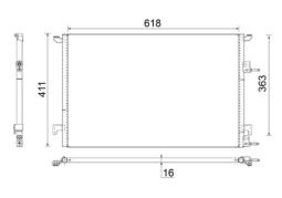 Condenser, air conditioning MAHLE AC589000S