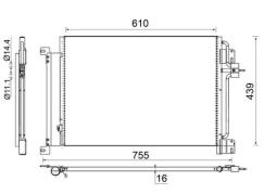 Condenser, air conditioning MAHLE AC670000S