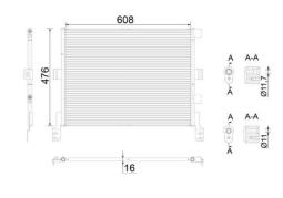 Condenser, air conditioning MAHLE AC673000S