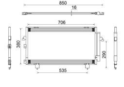 Condenser, air conditioning MAHLE AC796000S