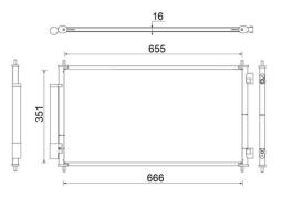 Condenser, air conditioning MAHLE AC811000S