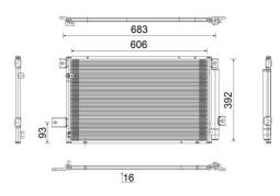 Condenser, air conditioning MAHLE AC819000S