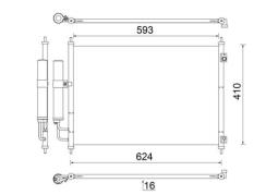 Condenser, air conditioning MAHLE AC829000S