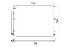 Condenser, air conditioning MAHLE AC836000S