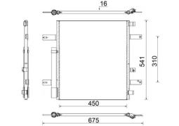 Condenser, air conditioning MAHLE AC853000S