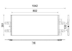 Condenser, air conditioning MAHLE AC854000S