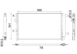 Condenser, air conditioning MAHLE AC857000S