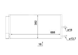 Condenser, air conditioning MAHLE AC890000S