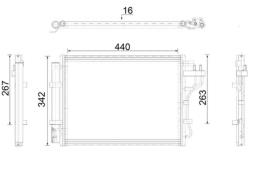 Condenser, air conditioning MAHLE AC917000P