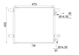 Condenser, air conditioning MAHLE AC950000S