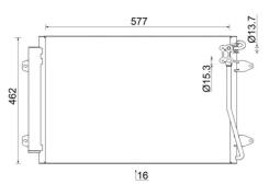 Condenser, air conditioning MAHLE AC954000S