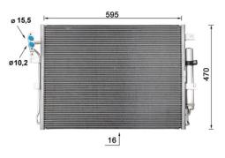 Condenser, air conditioning MAHLE AC959000S