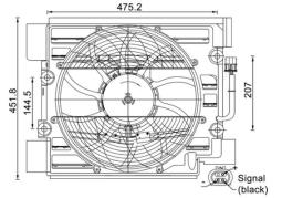 Fan, air conditioning condenser MAHLE ACF24000S