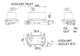 Oil Cooler, automatic transmission MAHLE CLC132000P