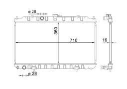 Radiator, engine cooling MAHLE CR1702000S